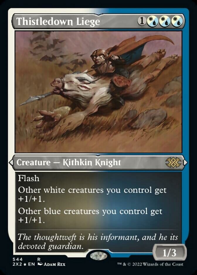 Thistledown Liege (Foil Etched) [Double Masters 2022] MTG Single Magic: The Gathering  | Multizone: Comics And Games