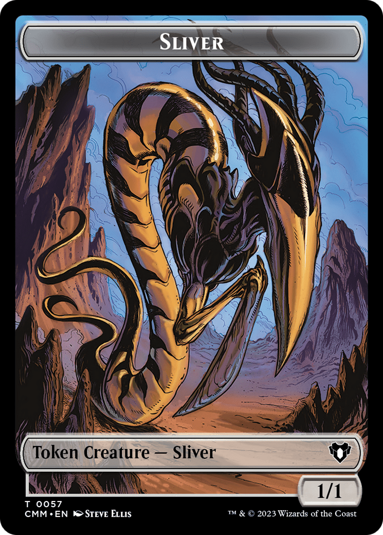 Sliver Army // Sliver Double-Sided Token [Commander Masters Tokens] MTG Single Magic: The Gathering  | Multizone: Comics And Games