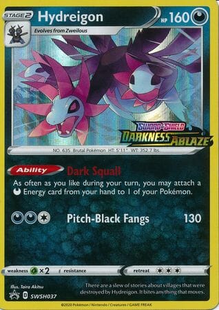 Hydreigon (SWSH037) (Prerelease Promo) [Sword & Shield: Black Star Promos] Pokemon Single Pokémon  | Multizone: Comics And Games