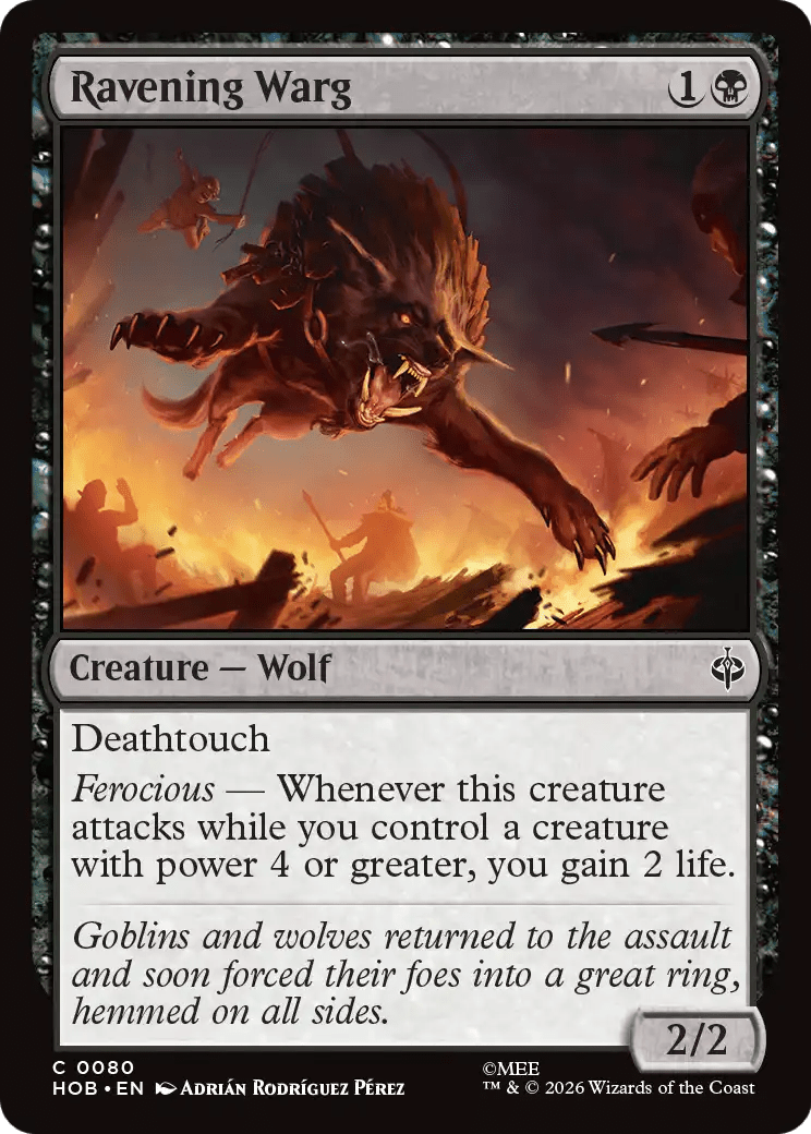 Ravening Warg [The Hobbit] | Multizone: Comics And Games