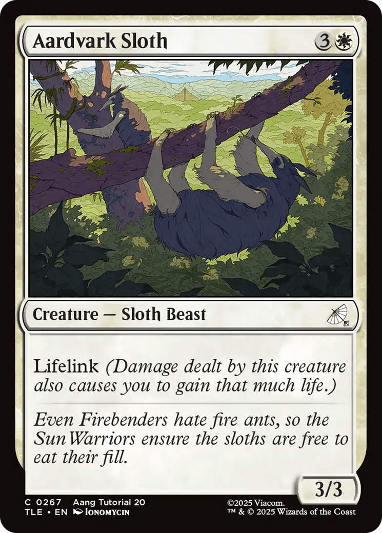 Aardvark Sloth (0267) [Avatar: The Last Airbender: Eternal-Legal] MTG Single Magic: The Gathering  | Multizone: Comics And Games