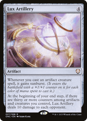 Lux Artillery [Phyrexia: All Will Be One Commander] MTG Single Magic: The Gathering  | Multizone: Comics And Games
