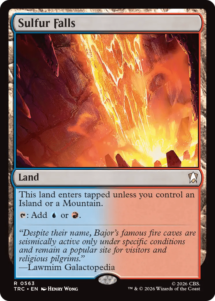 Sulfur Falls (Surge Foil) [Star Trek Commander] MTG Single Magic: The Gathering  | Multizone: Comics And Games