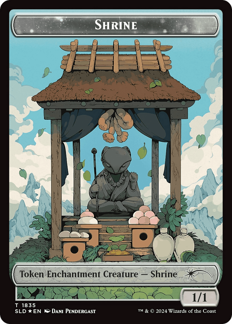 Shrine Token (Rainbow Foil) [Secret Lair: From Cute to Brute Tokens] MTG Single Magic: The Gathering  | Multizone: Comics And Games