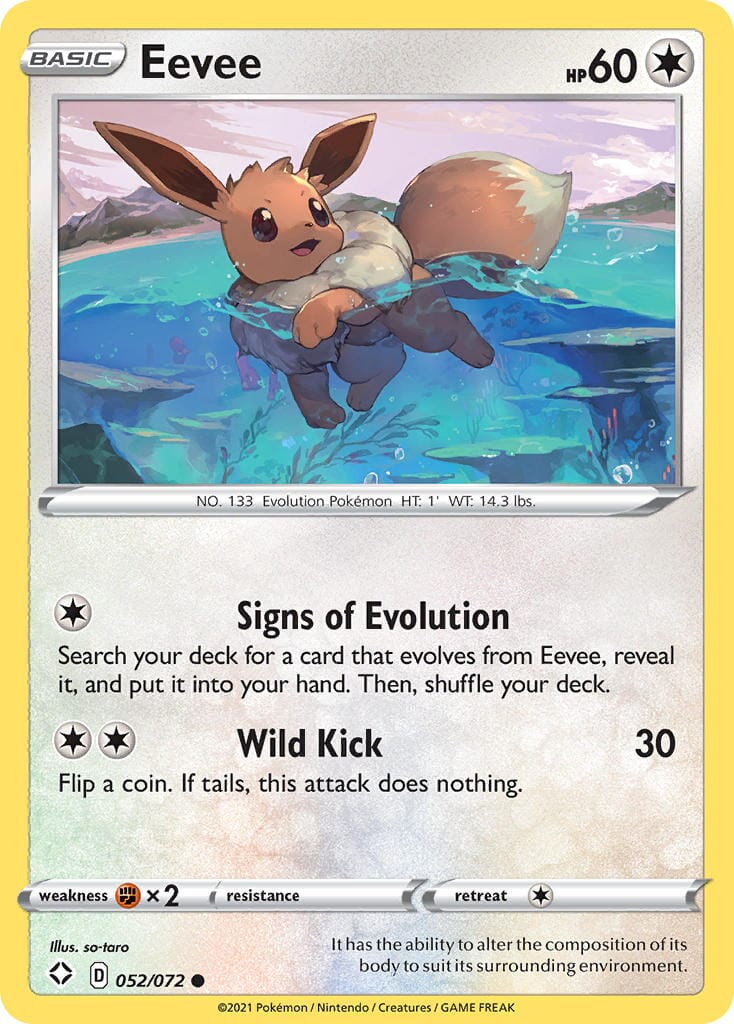 Eevee (052/072) [Sword & Shield: Shining Fates] Pokemon Single Pokémon  | Multizone: Comics And Games