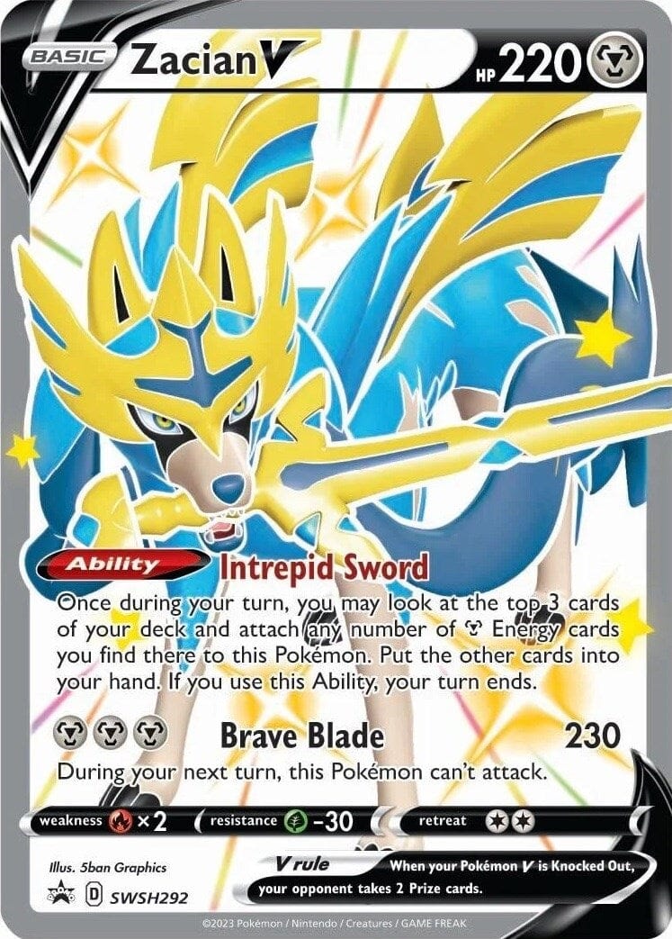 Zacian V (SWSH292) [Sword & Shield: Black Star Promos] Pokemon Single Pokémon  | Multizone: Comics And Games