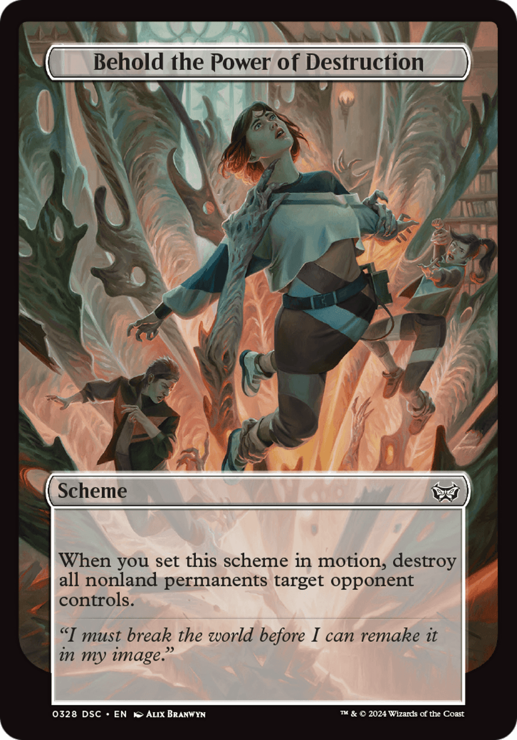 Behold the Power of Destruction (Full Art) [Duskmourn: Archenemy] MTG Single Magic: The Gathering  | Multizone: Comics And Games