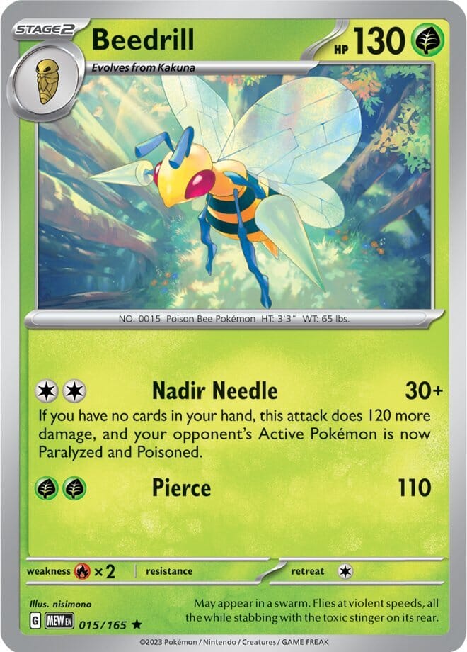Beedrill (015/165) [Scarlet & Violet 151] Pokemon Single Pokémon  | Multizone: Comics And Games