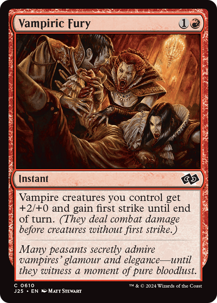 Vampiric Fury [Foundations Jumpstart] MTG Single Magic: The Gathering  | Multizone: Comics And Games
