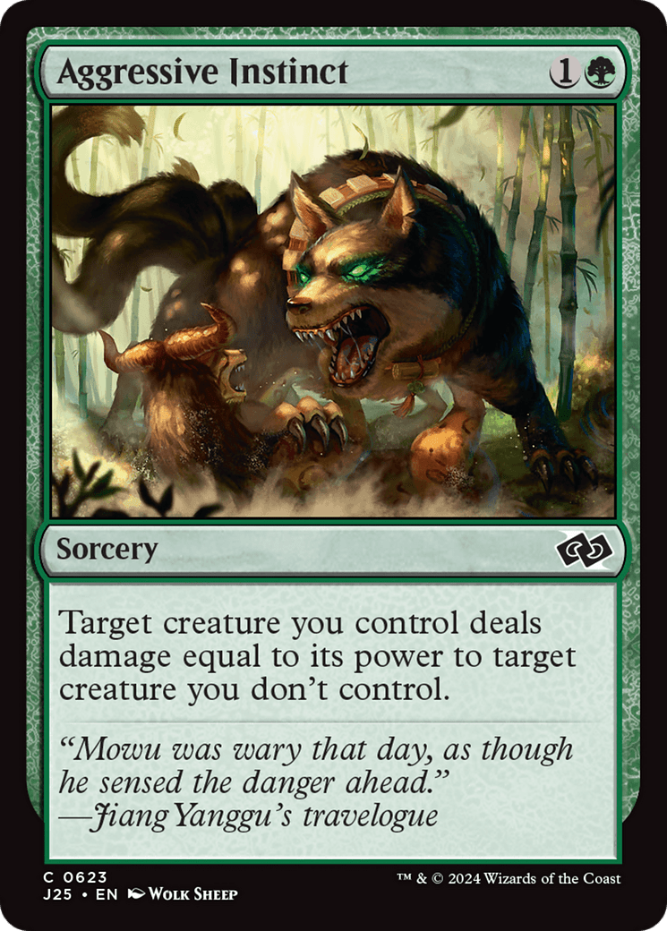 Aggressive Instinct [Foundations Jumpstart] MTG Single Magic: The Gathering  | Multizone: Comics And Games