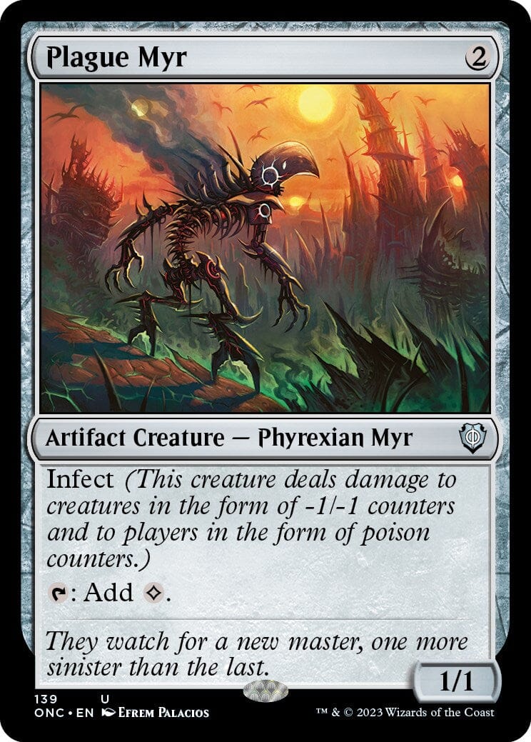 Plague Myr [Phyrexia: All Will Be One Commander] MTG Single Magic: The Gathering  | Multizone: Comics And Games