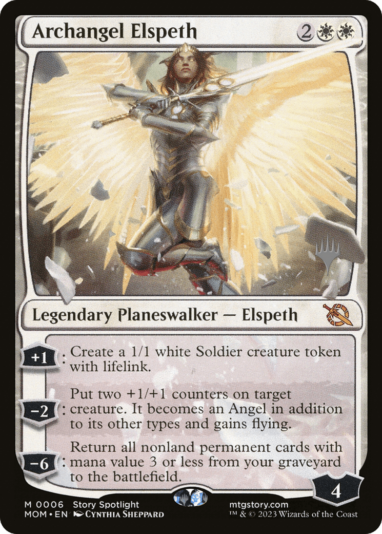 Archangel Elspeth (Promo Pack) [March of the Machine Promos] MTG Single Magic: The Gathering  | Multizone: Comics And Games