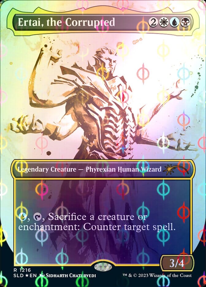 Ertai, the Corrupted (Borderless Ichor Step-and-Compleat Foil) [Secret Lair Drop Series] MTG Single Magic: The Gathering  | Multizone: Comics And Games