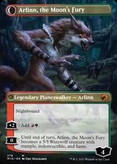 Arlinn, the Pack's Hope // Arlinn, the Moon's Fury (Borderless) [Innistrad: Midnight Hunt] MTG Single Magic: The Gathering  | Multizone: Comics And Games