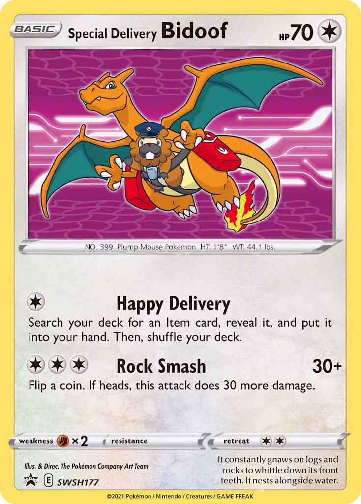 Special Delivery Bidoof (SWSH177) [Sword & Shield: Black Star Promos] Pokemon Single Pokémon  | Multizone: Comics And Games