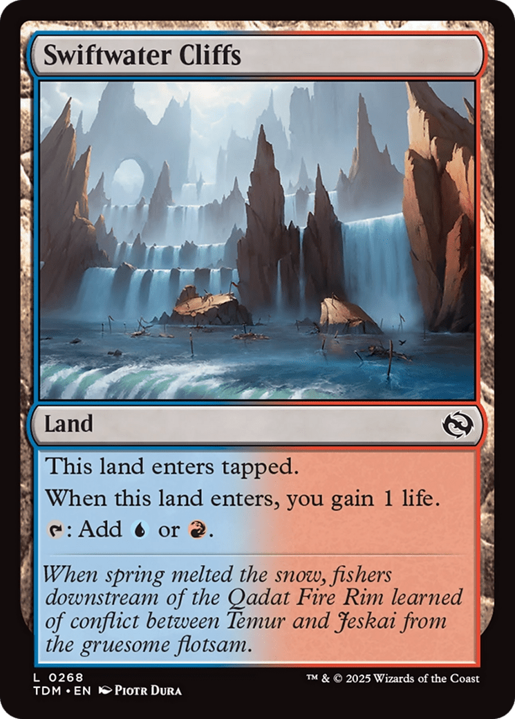Swiftwater Cliffs [Tarkir: Dragonstorm] MTG Single Magic: The Gathering  | Multizone: Comics And Games