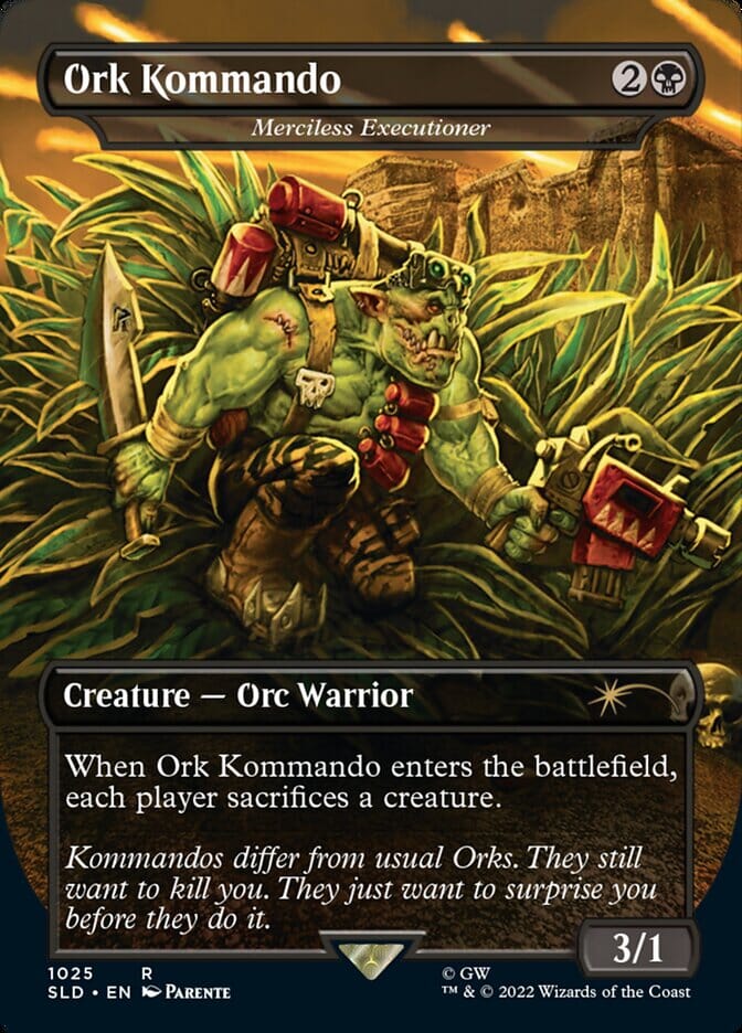 Ork Kommando - Merciless Executioner (Borderless) [Secret Lair Drop Series] MTG Single Magic: The Gathering  | Multizone: Comics And Games