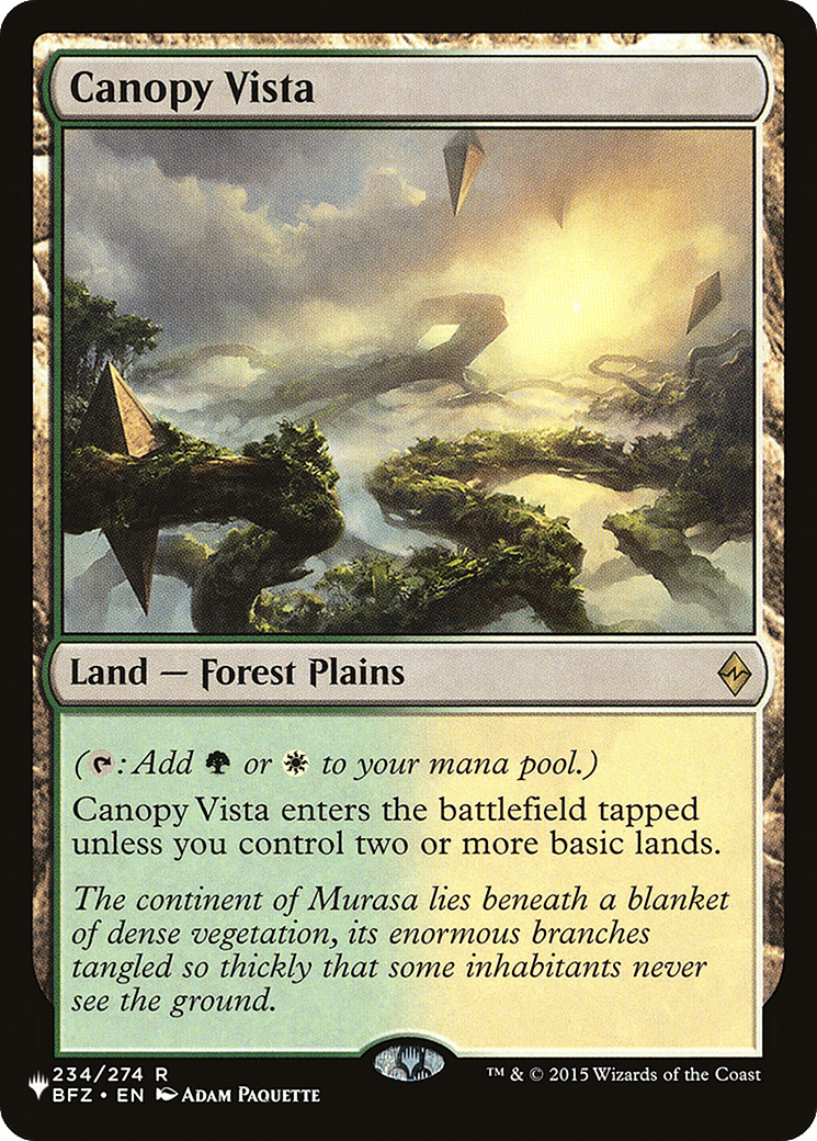 Canopy Vista (LCC) [The List] MTG Single Magic: The Gathering  | Multizone: Comics And Games