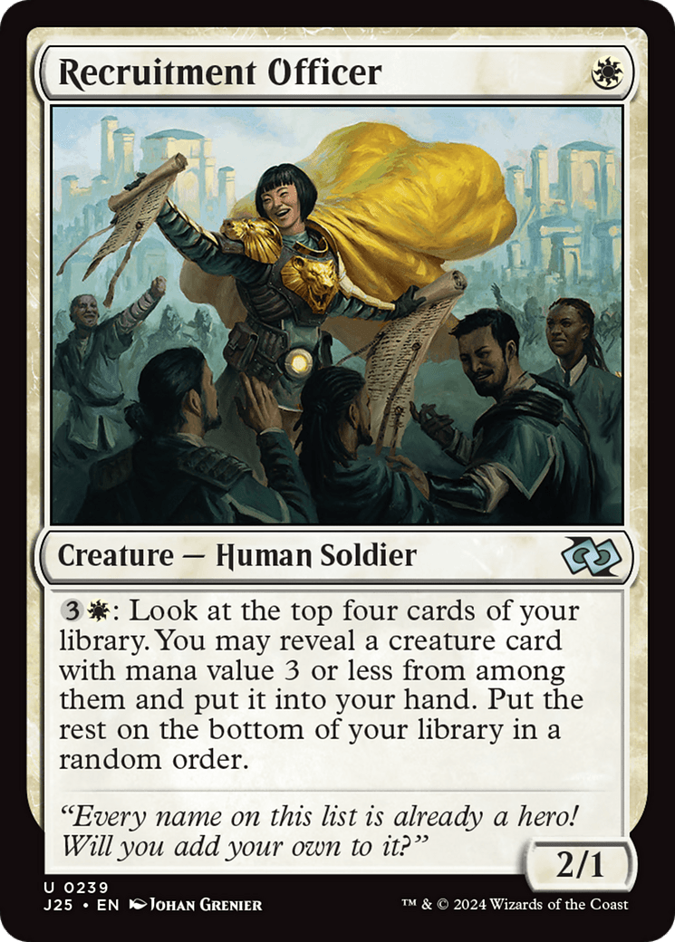 Recruitment Officer [Foundations Jumpstart] MTG Single Magic: The Gathering  | Multizone: Comics And Games