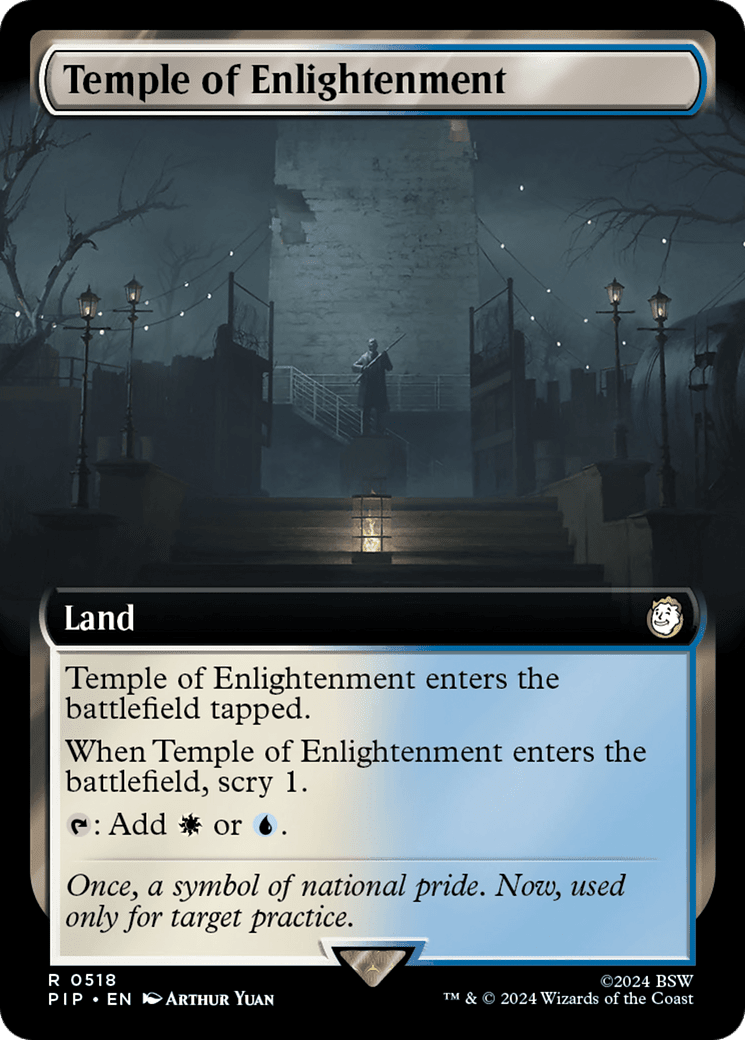 Temple of Enlightenment (Extended Art) [Fallout] MTG Single Magic: The Gathering  | Multizone: Comics And Games