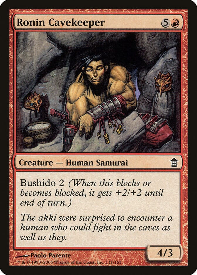 Ronin Cavekeeper [Saviors of Kamigawa] MTG Single Magic: The Gathering  | Multizone: Comics And Games