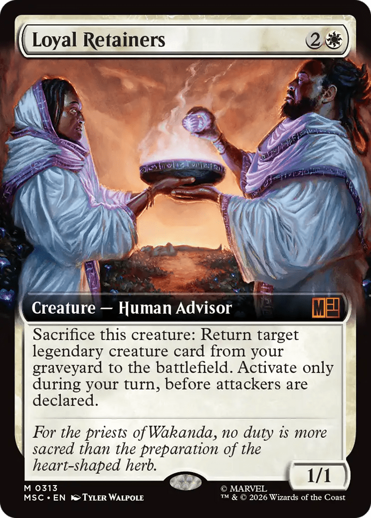 Loyal Retainers (Extended Art) [Marvel Super Heroes Commander] MTG Single Magic: The Gathering  | Multizone: Comics And Games