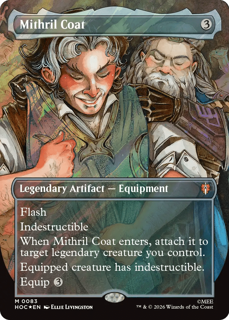 Mithril Coat (Borderless) (Surge Foil) [The Hobbit: Eternal-Legal] MTG Single Magic: The Gathering  | Multizone: Comics And Games