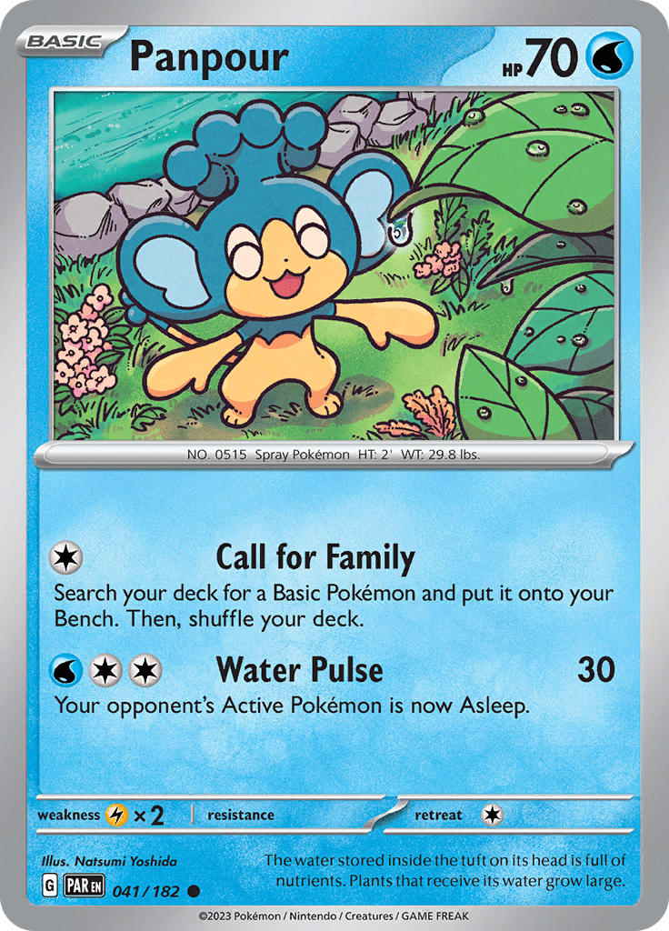 Panpour (041/182) [Scarlet & Violet: Paradox Rift] Pokemon Single Pokémon  | Multizone: Comics And Games