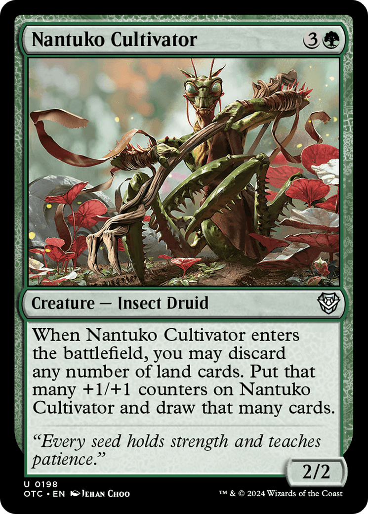 Nantuko Cultivator [Outlaws of Thunder Junction Commander] MTG Single Magic: The Gathering  | Multizone: Comics And Games