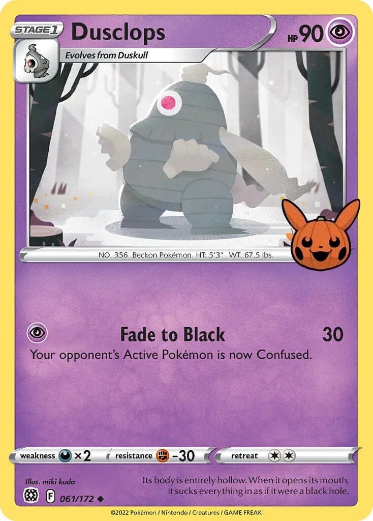 Dusclops (061/172) [Trick or Trade] Pokemon Single Pokémon  | Multizone: Comics And Games