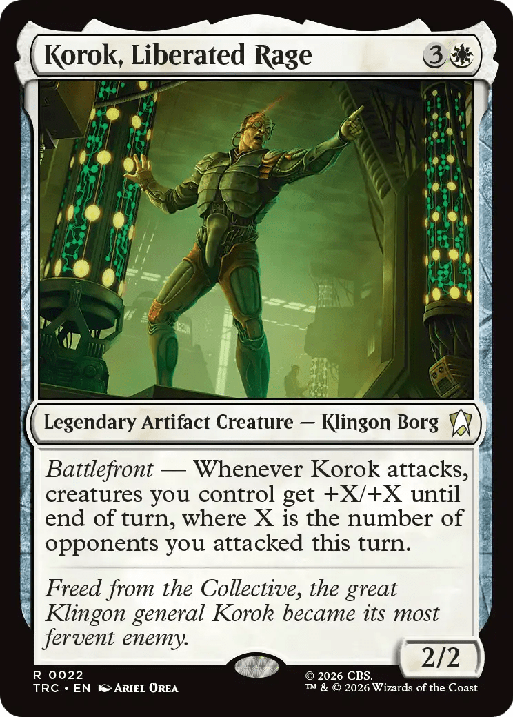 Korok, Liberated Rage (Surge Foil) [Star Trek Commander] MTG Single Magic: The Gathering  | Multizone: Comics And Games