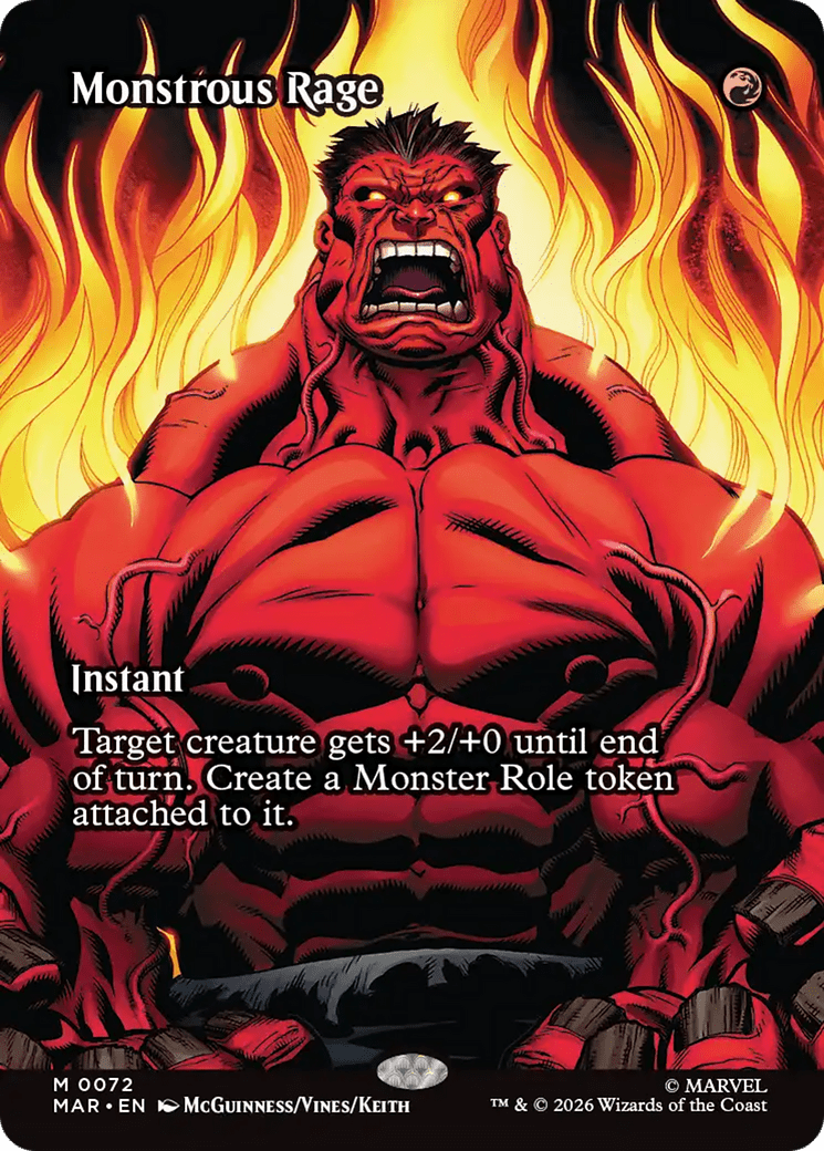 Monstrous Rage (Borderless) [Marvel Universe: Eternal-Legal] | Multizone: Comics And Games