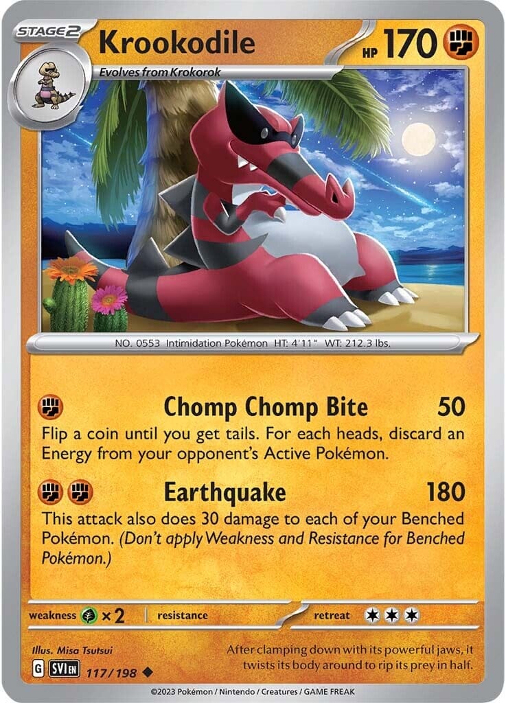 Krookodile (117/198) [Scarlet & Violet: Base Set] Pokemon Single Pokémon  | Multizone: Comics And Games