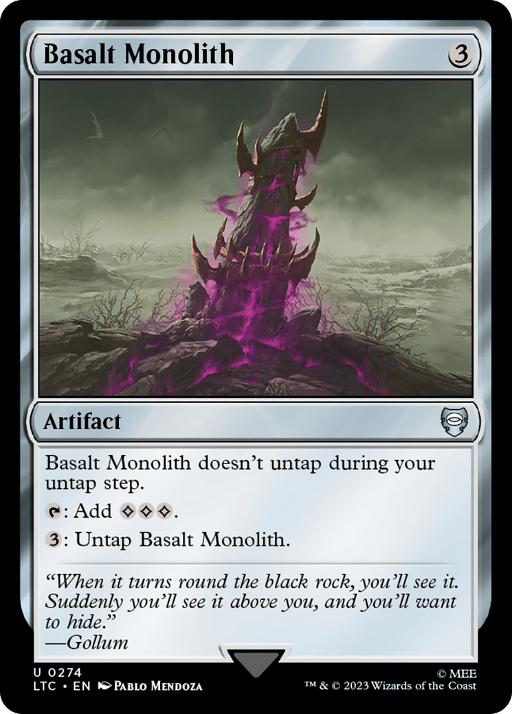 Basalt Monolith [The Lord of the Rings: Tales of Middle-Earth Commander] MTG Single Magic: The Gathering  | Multizone: Comics And Games