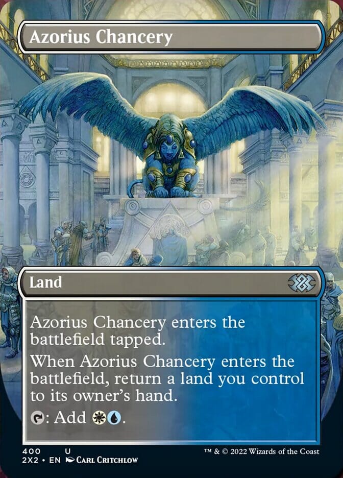 Azorius Chancery (Borderless Alternate Art) [Double Masters 2022] MTG Single Magic: The Gathering  | Multizone: Comics And Games