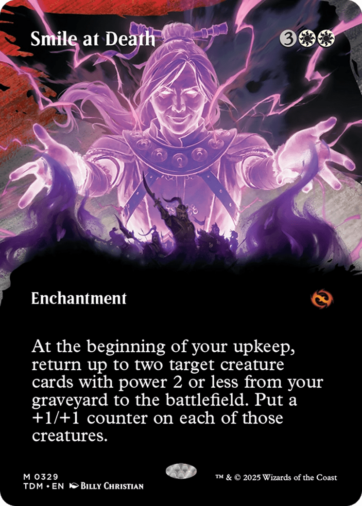 Smile at Death (Borderless) [Tarkir: Dragonstorm] MTG Single Magic: The Gathering  | Multizone: Comics And Games