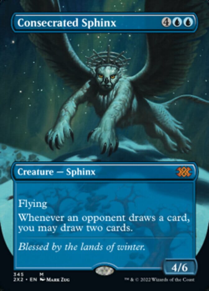 Consecrated Sphinx (Borderless Alternate Art) [Double Masters 2022] MTG Single Magic: The Gathering  | Multizone: Comics And Games