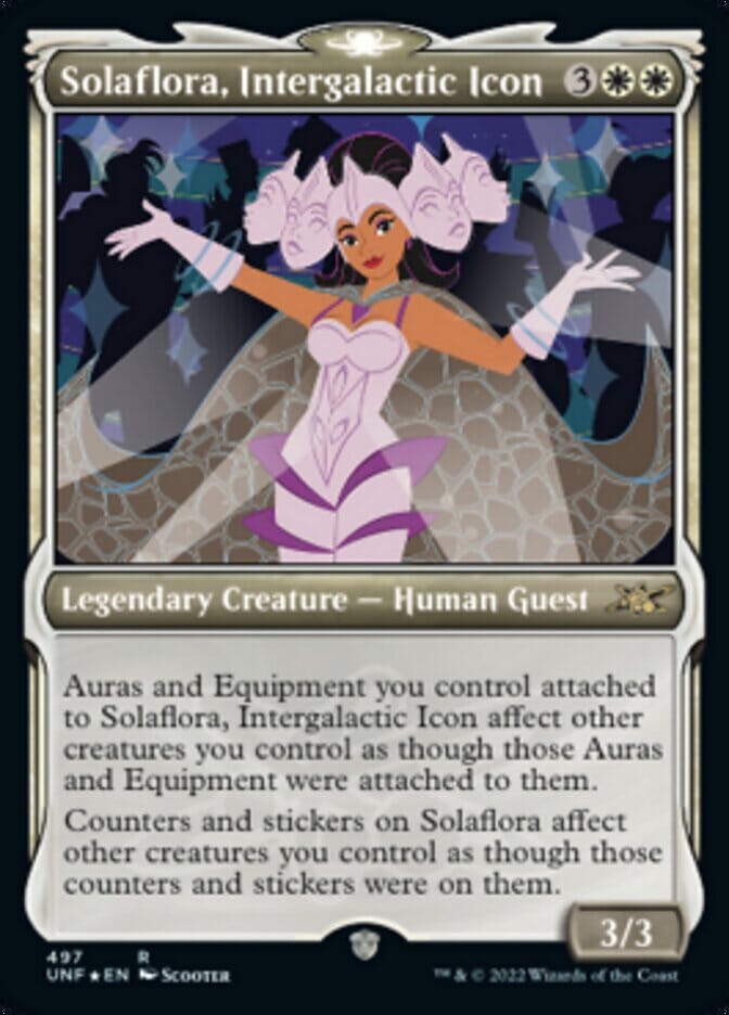 Solaflora, Intergalactic Icon (Showcase) (Galaxy Foil) [Unfinity] MTG Single Magic: The Gathering  | Multizone: Comics And Games
