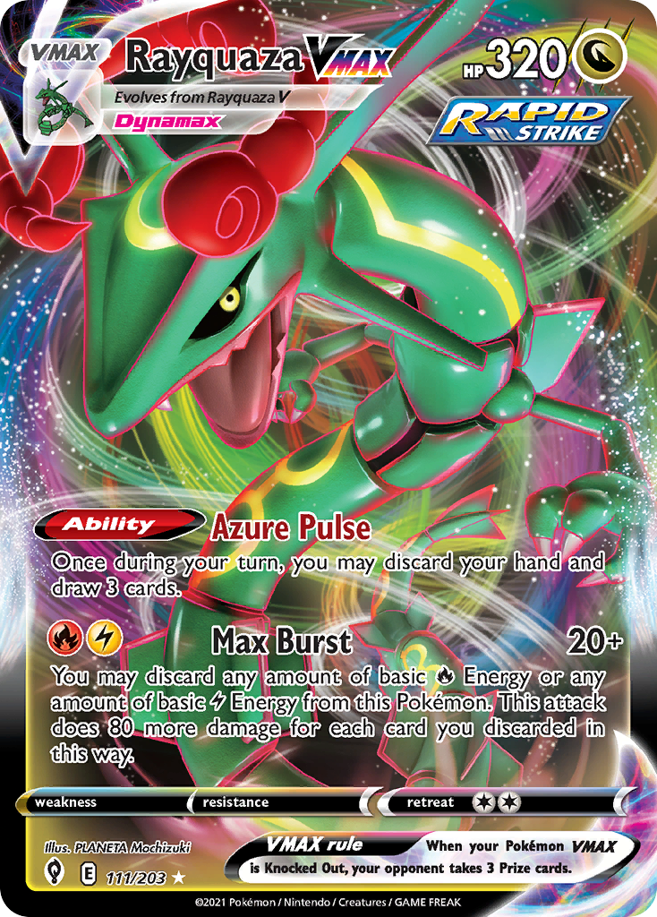 Rayquaza VMAX (111/203) (Jumbo Card) [Sword & Shield: Evolving Skies] Pokemon Single Pokémon  | Multizone: Comics And Games