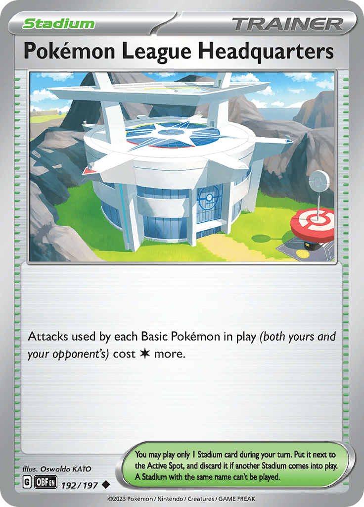 Pokemon League Headquarters (192/197) [Scarlet & Violet: Obsidian Flames] Pokemon Single Pokémon  | Multizone: Comics And Games