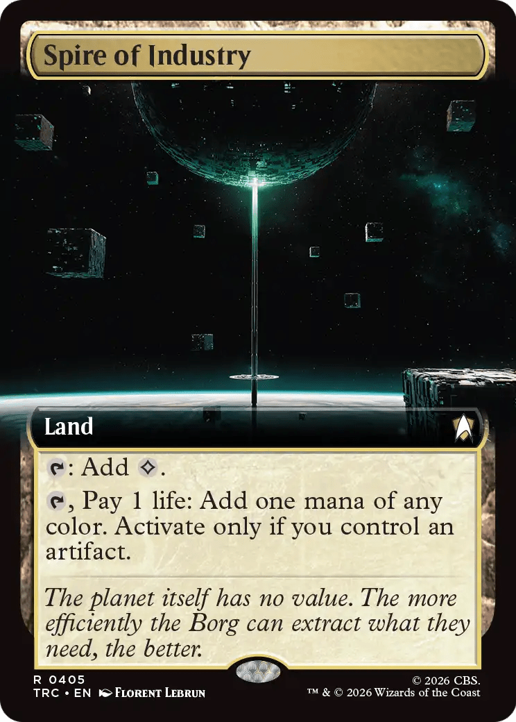 Spire of Industry (Extended Art) [Star Trek Commander] MTG Single Magic: The Gathering  | Multizone: Comics And Games