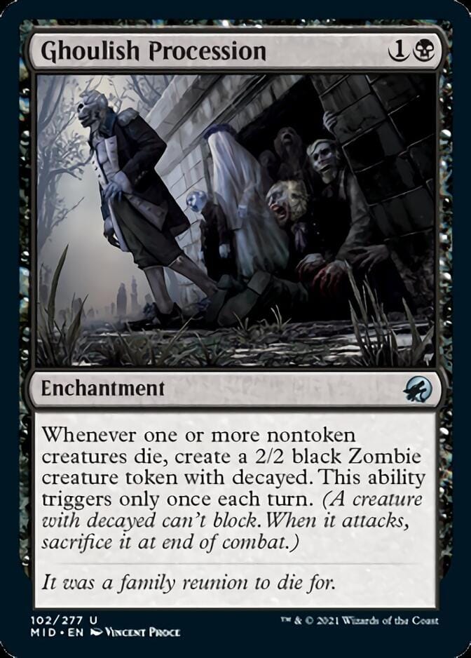 Ghoulish Procession [Innistrad: Midnight Hunt] MTG Single Magic: The Gathering  | Multizone: Comics And Games