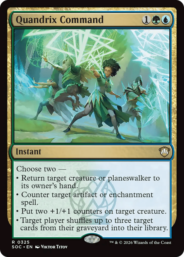 Quandrix Command [Secrets of Strixhaven Commander] MTG Single Magic: The Gathering  | Multizone: Comics And Games