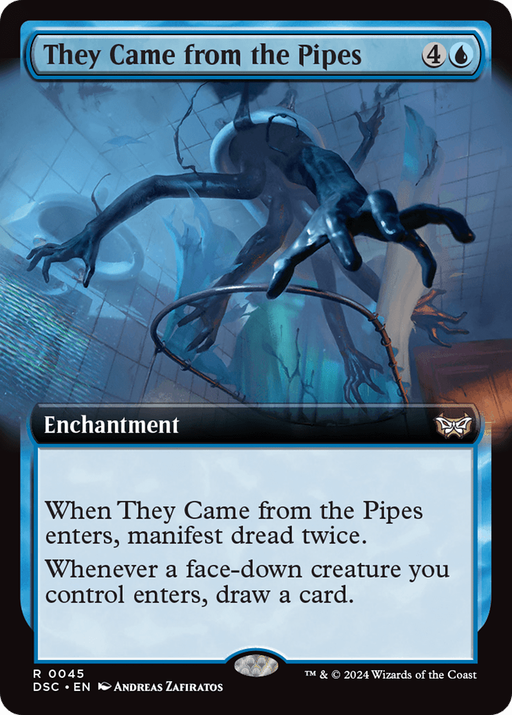 They Came from the Pipes (Extended Art) [Duskmourn: House of Horror Commander] MTG Single Magic: The Gathering  | Multizone: Comics And Games