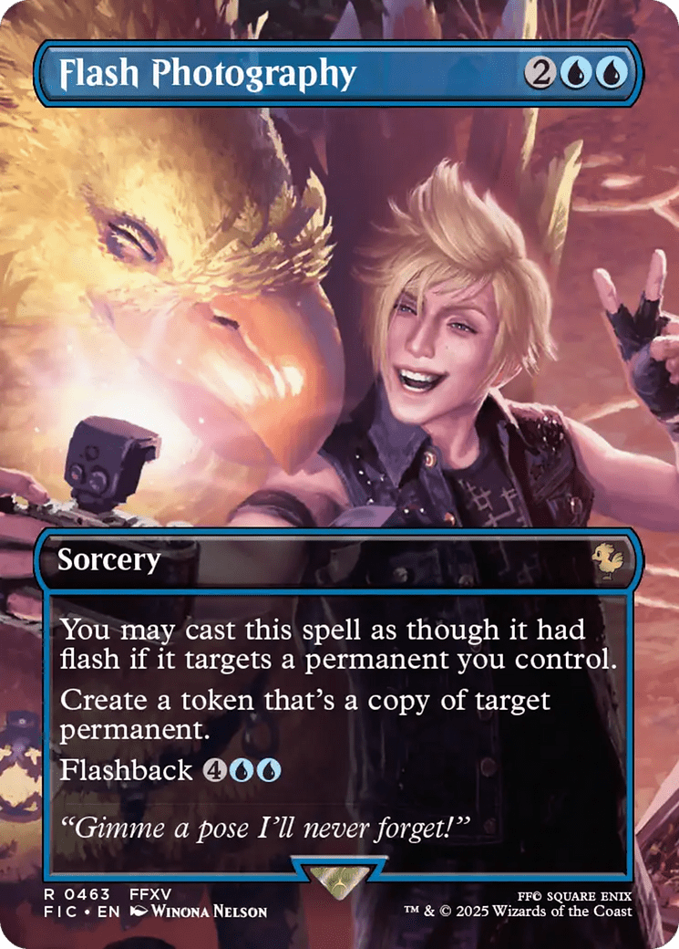 Flash Photography (Borderless) [FINAL FANTASY Commander] MTG Single Magic: The Gathering  | Multizone: Comics And Games