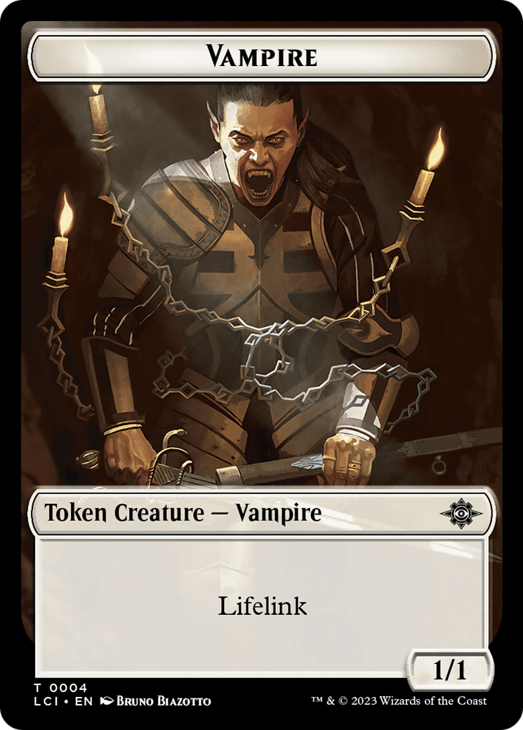 Vampire (0004) // Vampire Demon Double-Sided Token [The Lost Caverns of Ixalan Commander Tokens] MTG Single Magic: The Gathering  | Multizone: Comics And Games