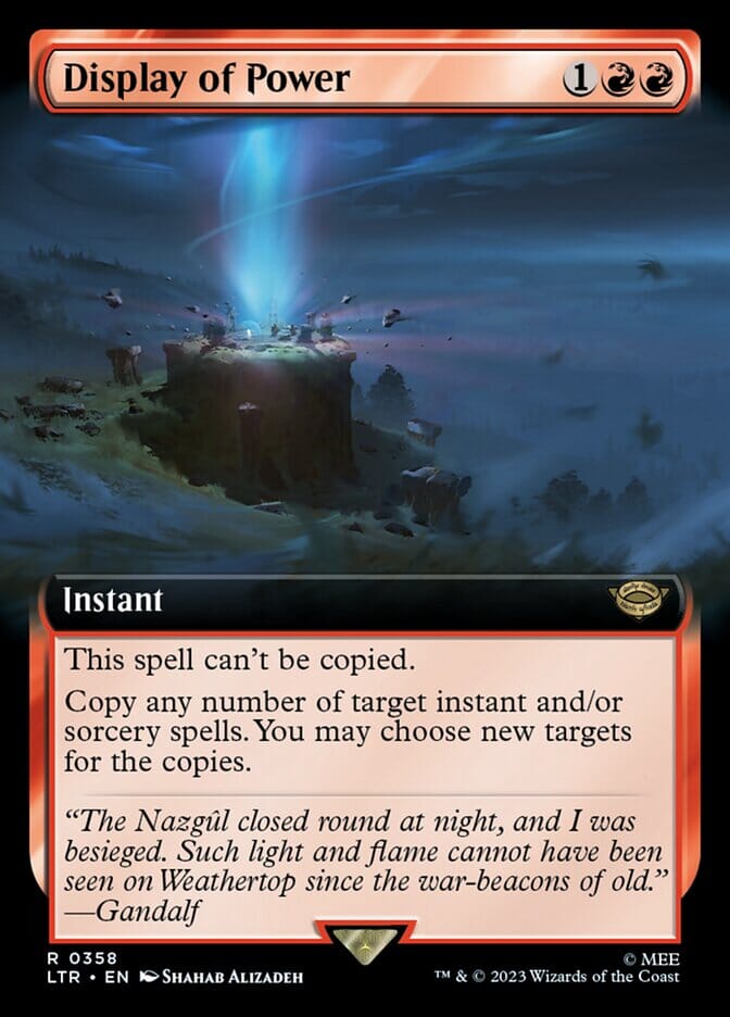 Display of Power (Extended Art) [The Lord of the Rings: Tales of Middle-Earth] MTG Single Magic: The Gathering  | Multizone: Comics And Games