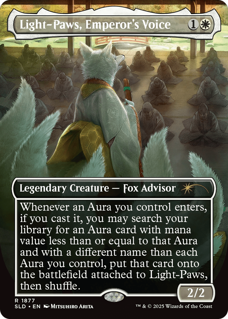 Light-Paws, Emperor's Voice (Rainbow Foil) [Secret Lair Drop Series] MTG Single Magic: The Gathering  | Multizone: Comics And Games