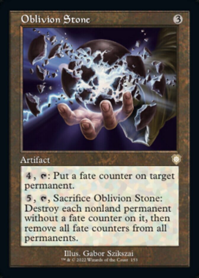 Oblivion Stone (Retro) [The Brothers' War Commander] MTG Single Magic: The Gathering  | Multizone: Comics And Games