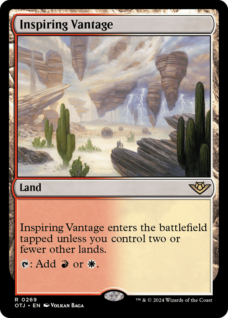 Inspiring Vantage [Outlaws of Thunder Junction] MTG Single Magic: The Gathering  | Multizone: Comics And Games